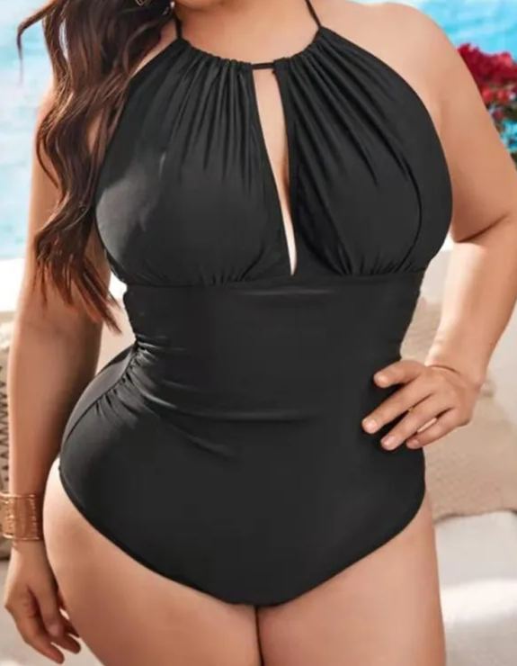 Halter Neck Sexy Backless One-Piece Swimsuit